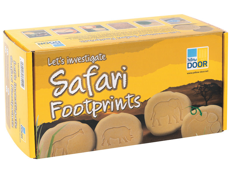 Let's Investigate Safari Footprints Tactile Stones
