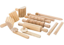 Load image into Gallery viewer, Wooden Playdough Tool Set
