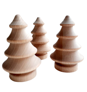 Wooden Christmas Trees Set Of 3