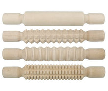 Load image into Gallery viewer, Wooden Pattern Rolling Pin Set

