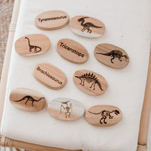 Load image into Gallery viewer, Wooden Dinosaur Stones Set Of 10
