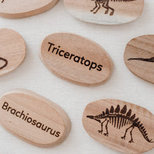 Load image into Gallery viewer, Wooden Dinosaur Stones Set Of 10
