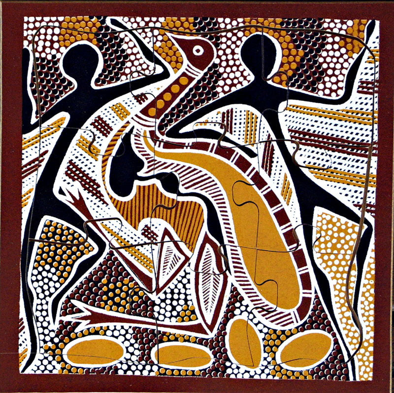 Aboriginal Dreaming Puzzle - Emu