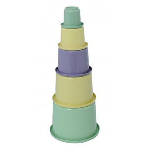 Plasto I Am Green Stacking Cups 5 Pieces