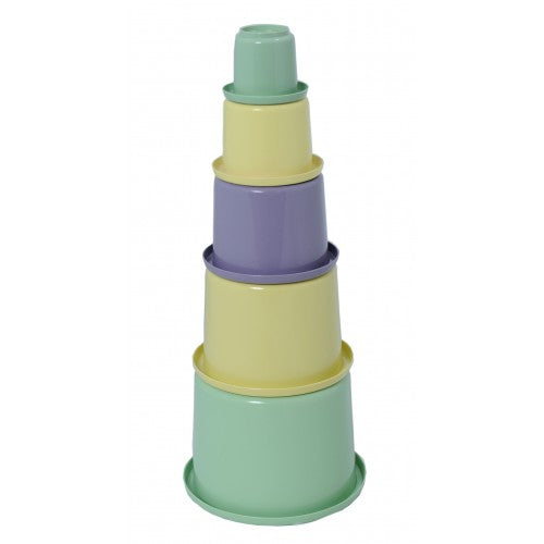 Plasto I Am Green Stacking Cups 5 Pieces