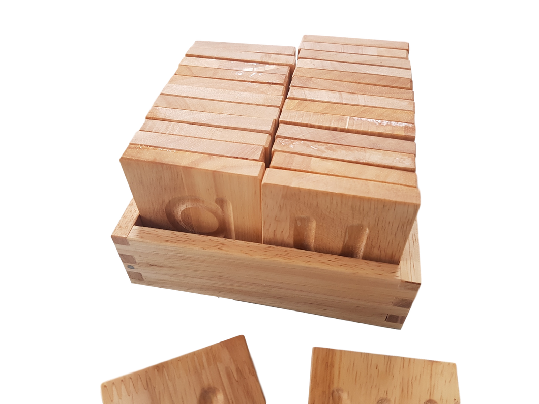 Wooden Alphabet Tiles Lower Case