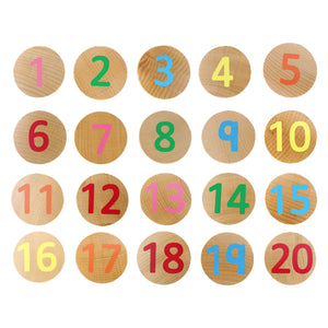 Numbers Matching Pairs Coloured