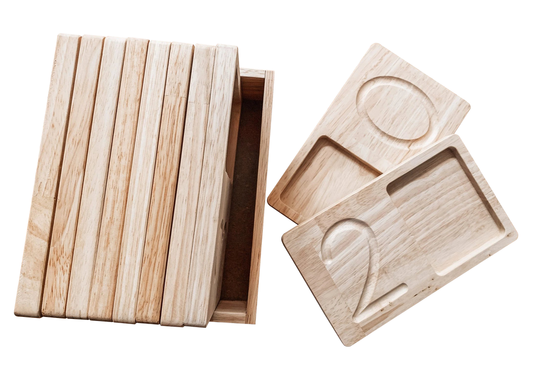 Wooden Number Tiles Jumbo