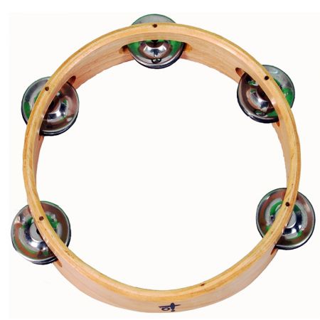 Round Wood Tambourine