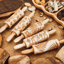 Load image into Gallery viewer, Engraved Wooden Rolling Pin Set

