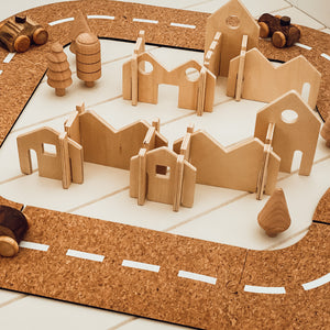 Small Wooden Houses Construction Set