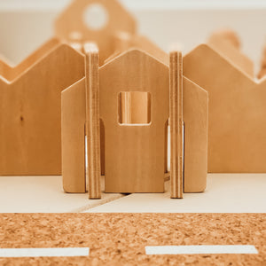 Small Wooden Houses Construction Set