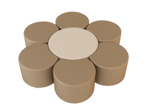 Natural Line Soft Seating Circle Beige