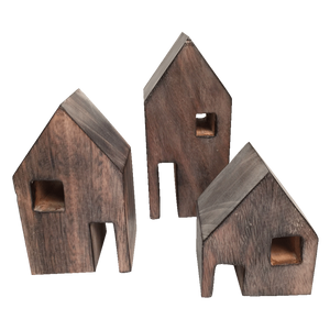 Wooden Block Houses