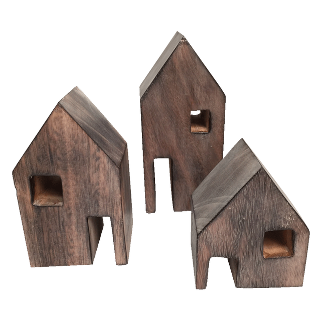 Wooden Block Houses