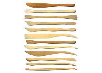 Wooden Modelling Tools Set Of 12