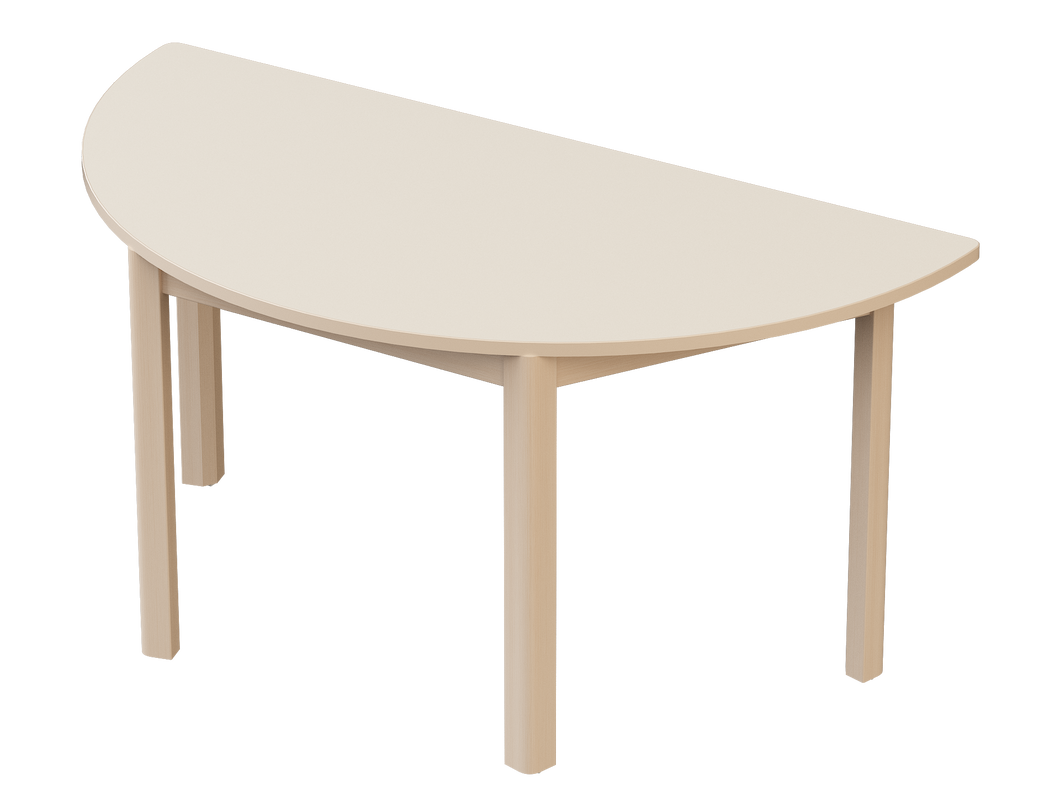 Natural Line Elegance Table Semi Circle 120 x 60cm