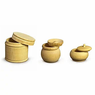 WYLTP Wooden Pots With Lids