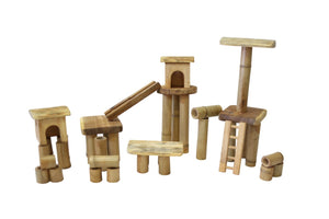 Bamboo Construction Set With Houses